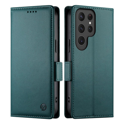 DF-010 For Samsung Galaxy S25 Ultra Stand Case PU Leather Wallet Phone Cover