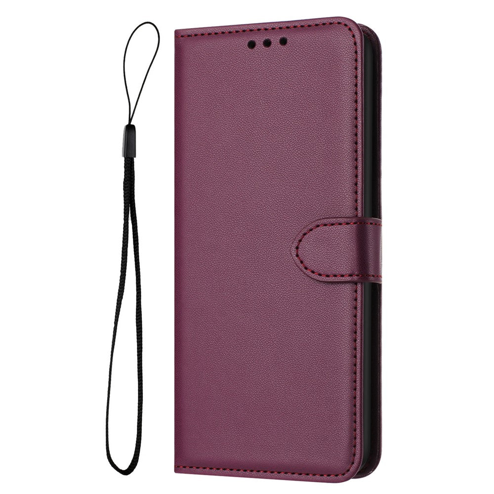 For Samsung Galaxy S25 Ultra Wallet Phone Case Leather Stand Cover with Strap