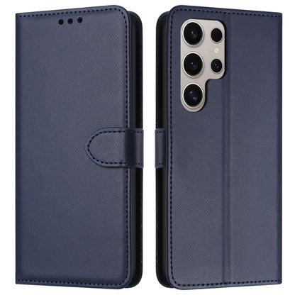 For Samsung Galaxy S25 Ultra Wallet Phone Case Leather Stand Cover with Strap