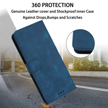 For Samsung Galaxy S25 Ultra Leather Case Solid Color Wallet Protective Phone Cover