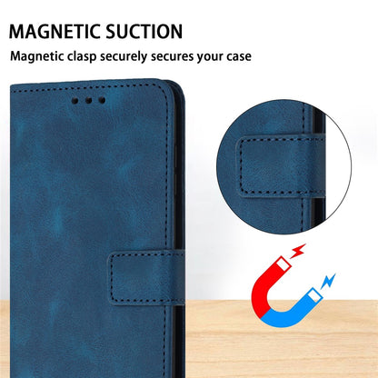 For Samsung Galaxy S25 Ultra Leather Case Solid Color Wallet Protective Phone Cover
