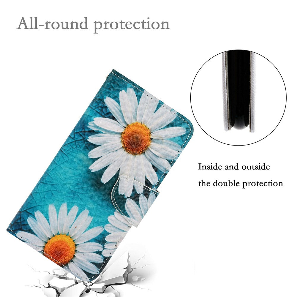 For Samsung Galaxy S25 Ultra Case Pattern Printing Protective Leather Folio Phone Cover