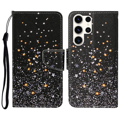 For Samsung Galaxy S25 Ultra Case Pattern Printing Protective Leather Folio Phone Cover