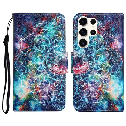 For Samsung Galaxy S25 Ultra Case Pattern Printing Protective Leather Folio Phone Cover