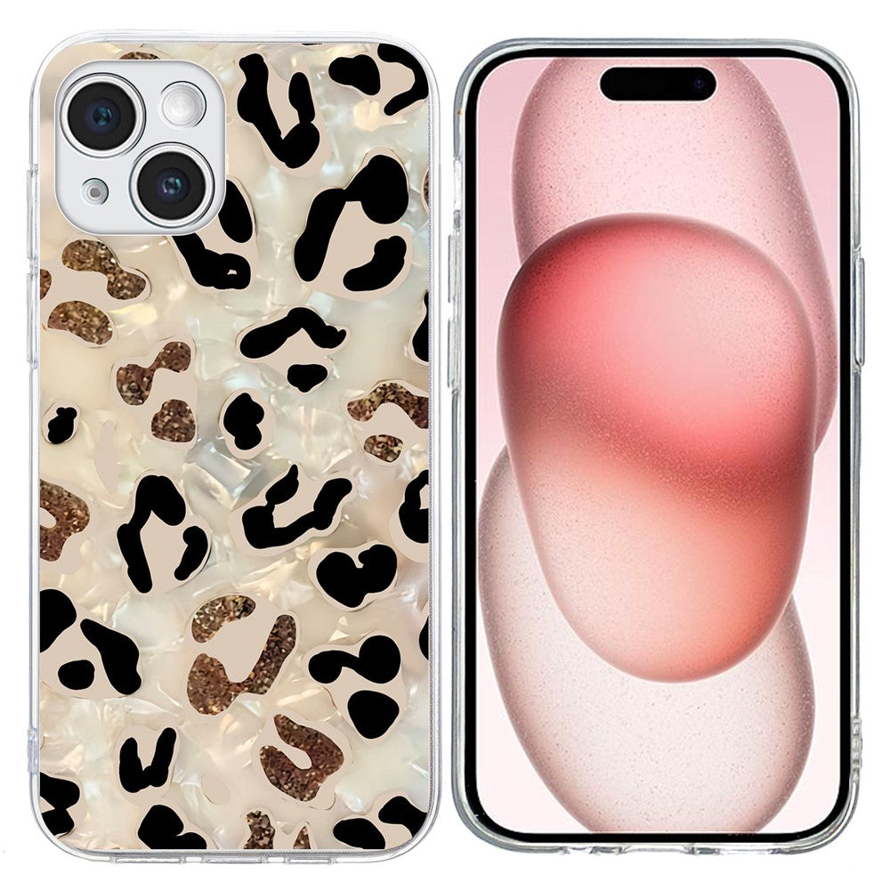 For iPhone 15 Plus Case Pattern Printing Shockproof Soft TPU Phone Cover