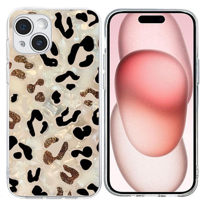 For iPhone 15 Plus Case Pattern Printing Shockproof Soft TPU Phone Cover