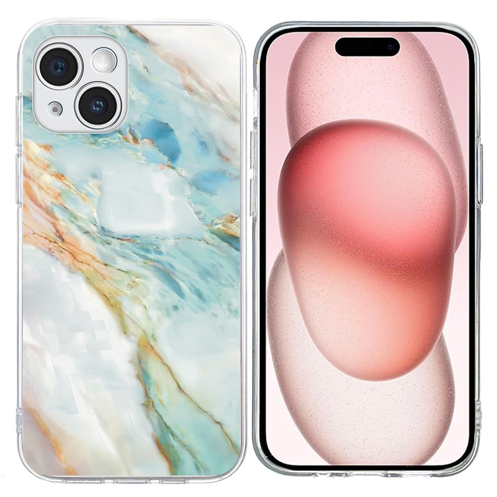 For iPhone 15 Plus Case Pattern Printing Shockproof Soft TPU Phone Cover