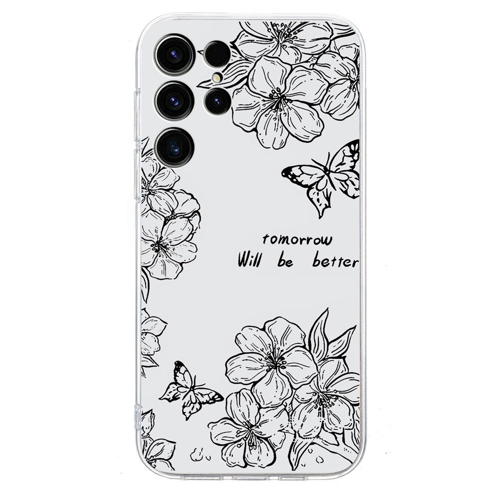 For Samsung Galaxy S25 Ultra Case Pattern Printing Shockproof Soft TPU Phone Cover