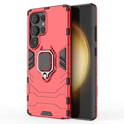 For Samsung Galaxy S25 Ultra Case PC+TPU Protective Phone Cover with Ring Kickstand