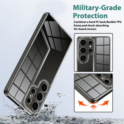 For Samsung Galaxy S25 Ultra Clear Phone Case TPU+Acrylic Shockproof Phone Back Cover