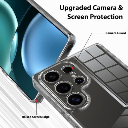 For Samsung Galaxy S25 Ultra Clear Phone Case TPU+Acrylic Shockproof Phone Back Cover