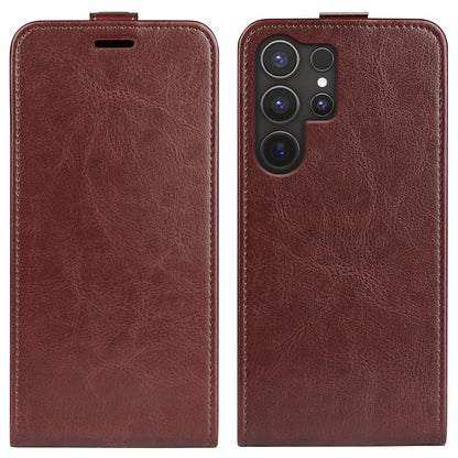 For Samsung Galaxy S25 Ultra Case with Card Slots Vertical Flip Leather Phone Cover