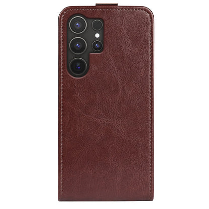 For Samsung Galaxy S25 Ultra Case with Card Slots Vertical Flip Leather Phone Cover