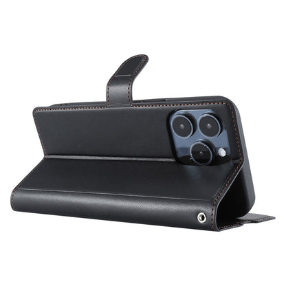 For iPhone 16 Pro Max Case Dots Imprinted PU Leather Flip Phone Cover with Card Slot, Strap
