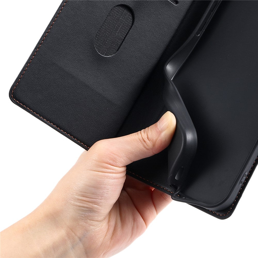For iPhone 16 Pro Max Case Dots Imprinted PU Leather Flip Phone Cover with Card Slot, Strap
