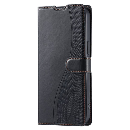 For iPhone 16 Pro Max Case Dots Imprinted PU Leather Flip Phone Cover with Card Slot, Strap