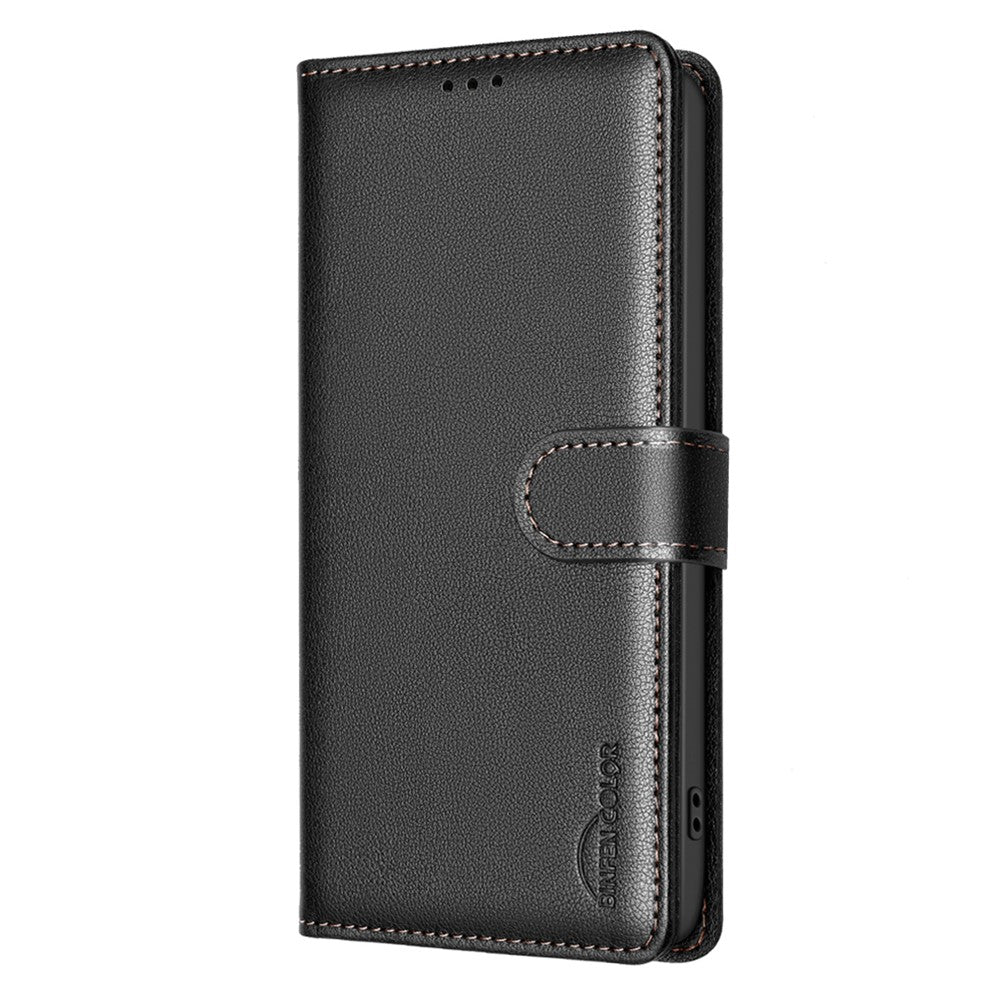 BINFEN COLOR BF32 For Samsung Galaxy S25 Ultra Leather Case Wallet RFID Blocking Phone Cover