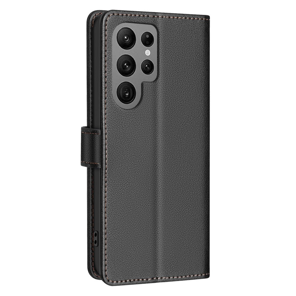 BINFEN COLOR BF32 For Samsung Galaxy S25 Ultra Leather Case Wallet RFID Blocking Phone Cover