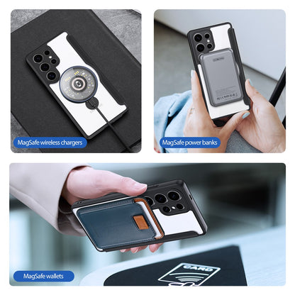 DUX DUCIS Skin X Pro Series For Samsung Galaxy S25 Ultra Leather Case Rotary Kickstand Cover Magnetic Case
