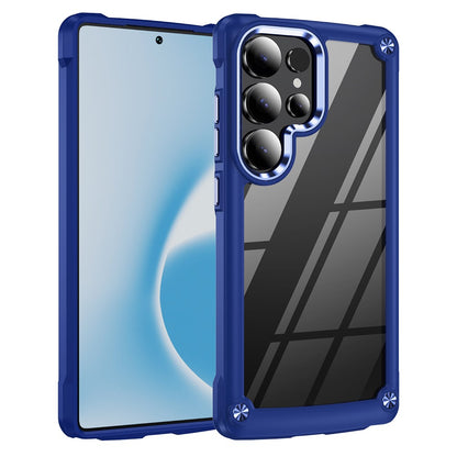 For Samsung Galaxy S25 Ultra Case Anti-Drop Alloy Lens Frame PC+TPU Phone Cover