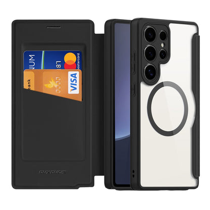 DUX DUCIS For Samsung Galaxy S25 Ultra Leather Case  Skin X Pro Series Flip Cover Magnetic Case