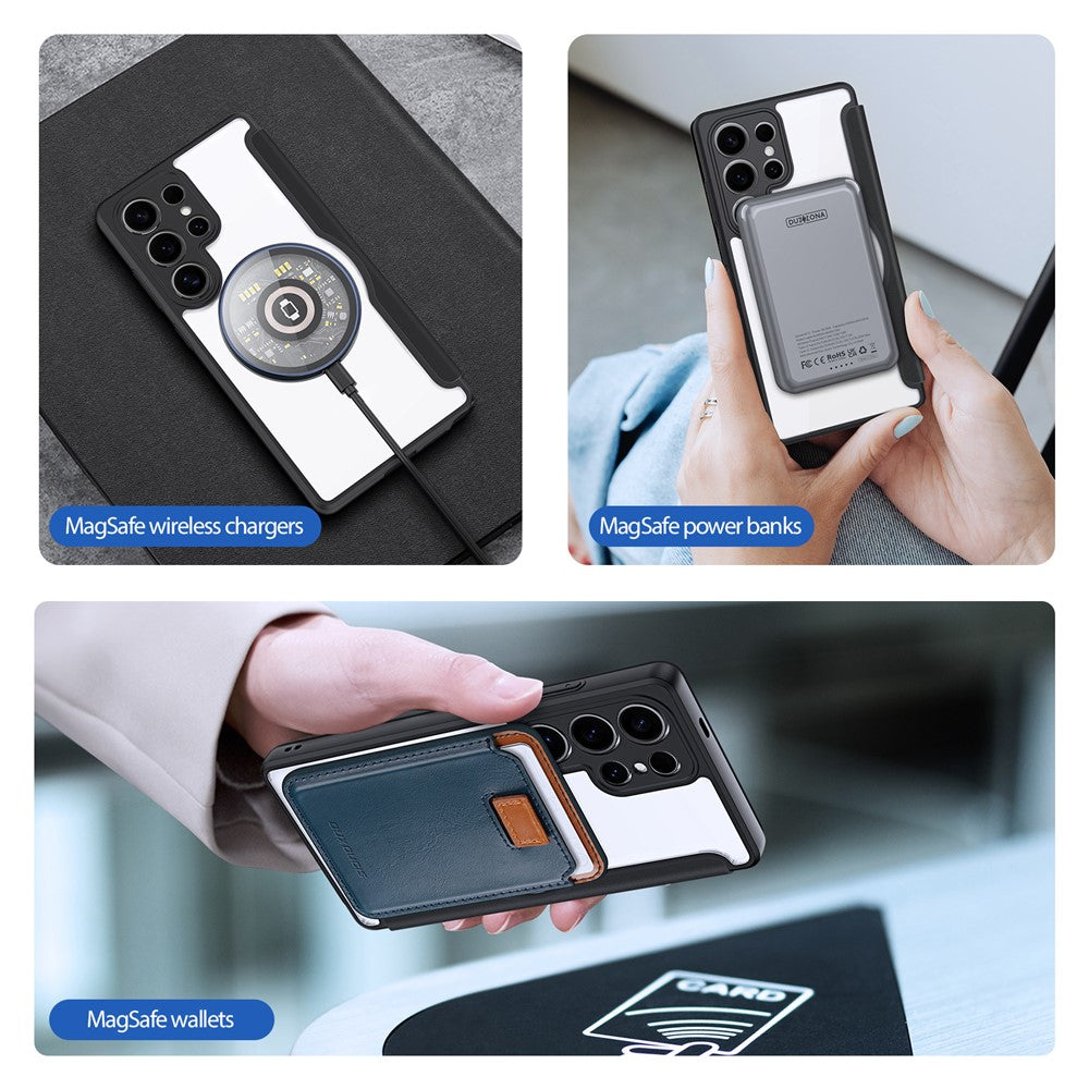 DUX DUCIS For Samsung Galaxy S25 Ultra Leather Case  Skin X Pro Series Flip Cover Magnetic Case