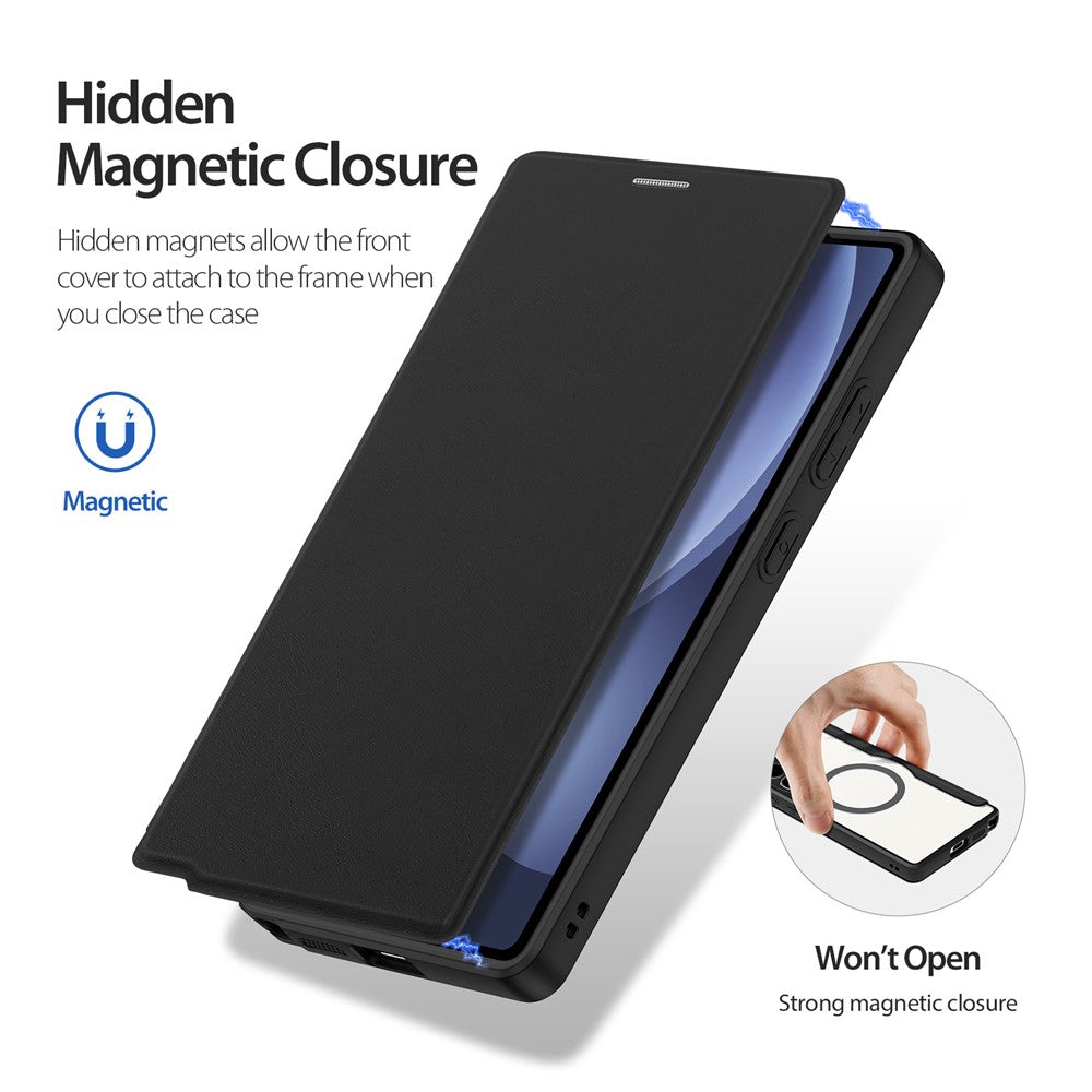 DUX DUCIS For Samsung Galaxy S25 Ultra Leather Case  Skin X Pro Series Flip Cover Magnetic Case