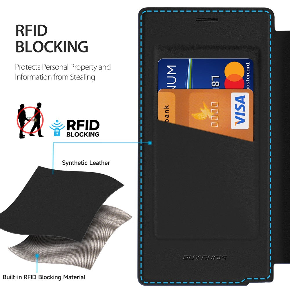 DUX DUCIS For Samsung Galaxy S25 Ultra Leather Case  Skin X Pro Series Flip Cover Magnetic Case