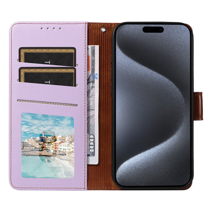 For iPhone 14 Pro Case RFID Blocking PU Leather Wallet Flip Phone Cover with Wrist Strap