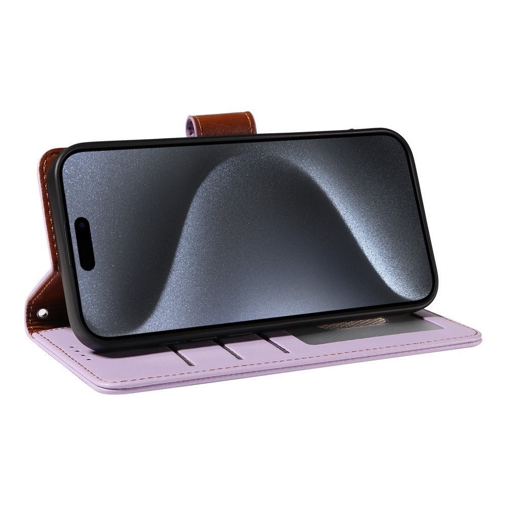 For iPhone 14 Pro Case RFID Blocking PU Leather Wallet Flip Phone Cover with Wrist Strap