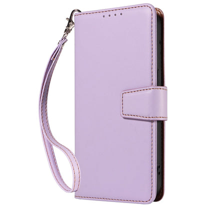 For iPhone 14 Pro Case RFID Blocking PU Leather Wallet Flip Phone Cover with Wrist Strap