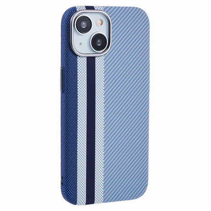 For iPhone 14 Case Compatible with MagSafe Carbon Fiber Texture Water-Transfer PC Phone Cover