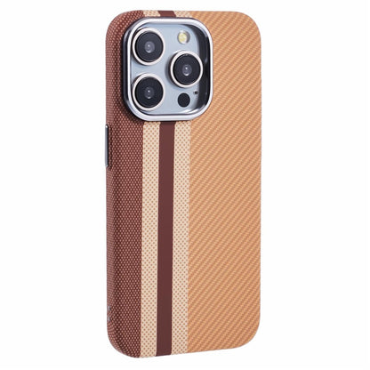 For iPhone 14 Pro Case Compatible with MagSafe Carbon Fiber Texture Water-Transfer PC Phone Cover