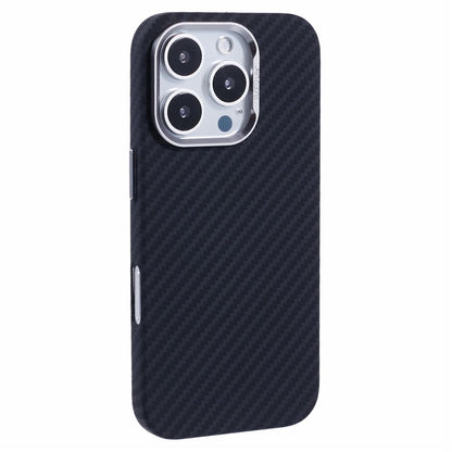 For iPhone 16 Pro Max Case Compatible with MagSafe Carbon Fiber Texture Water-Transfer PC Phone Cover