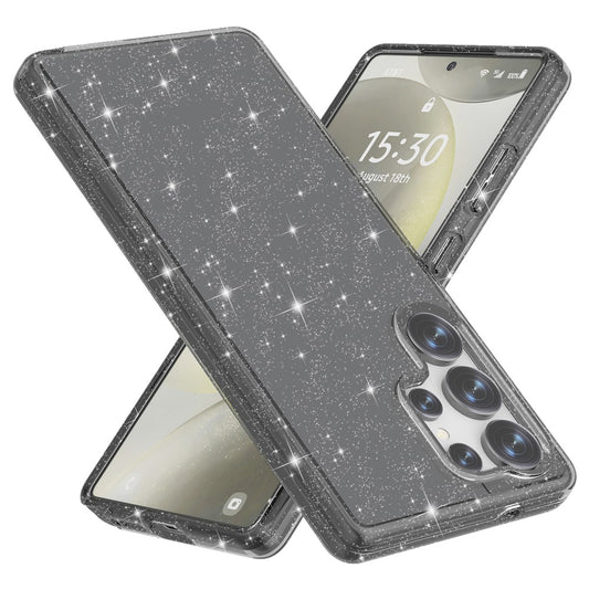 For Samsung Galaxy S25 Ultra Case Anti-Scratch PC+TPU Sparkly Glitter Phone Cover