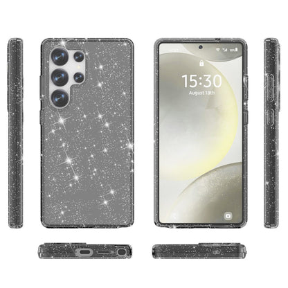 For Samsung Galaxy S25 Ultra Case Anti-Scratch PC+TPU Sparkly Glitter Phone Cover