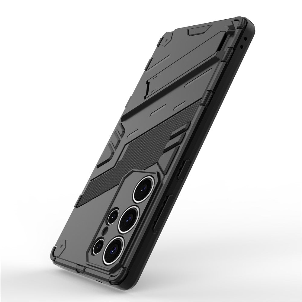 For Samsung Galaxy S25 Ultra Case PC+TPU Shockproof Phone Cover with Kickstand