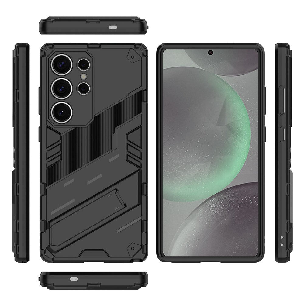 For Samsung Galaxy S25 Ultra Case PC+TPU Shockproof Phone Cover with Kickstand