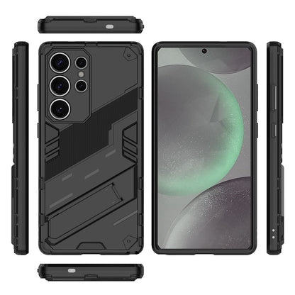 For Samsung Galaxy S25 Ultra Case PC+TPU Shockproof Phone Cover with Kickstand