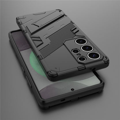 For Samsung Galaxy S25 Ultra Case PC+TPU Shockproof Phone Cover with Kickstand