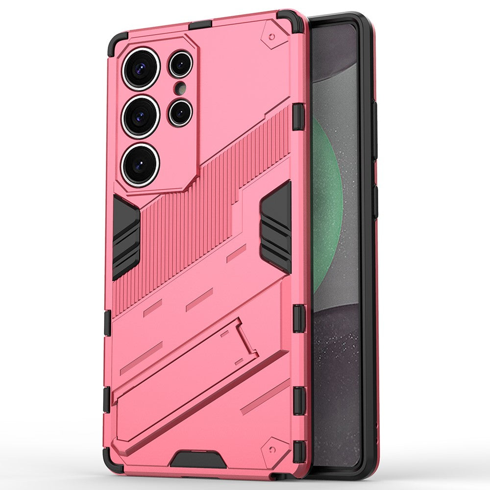For Samsung Galaxy S25 Ultra Case PC+TPU Shockproof Phone Cover with Kickstand