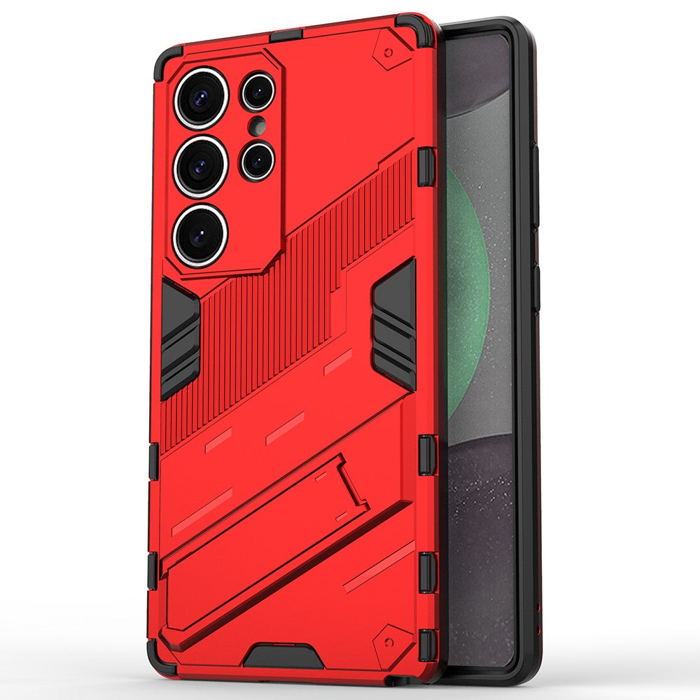 For Samsung Galaxy S25 Ultra Case PC+TPU Shockproof Phone Cover with Kickstand
