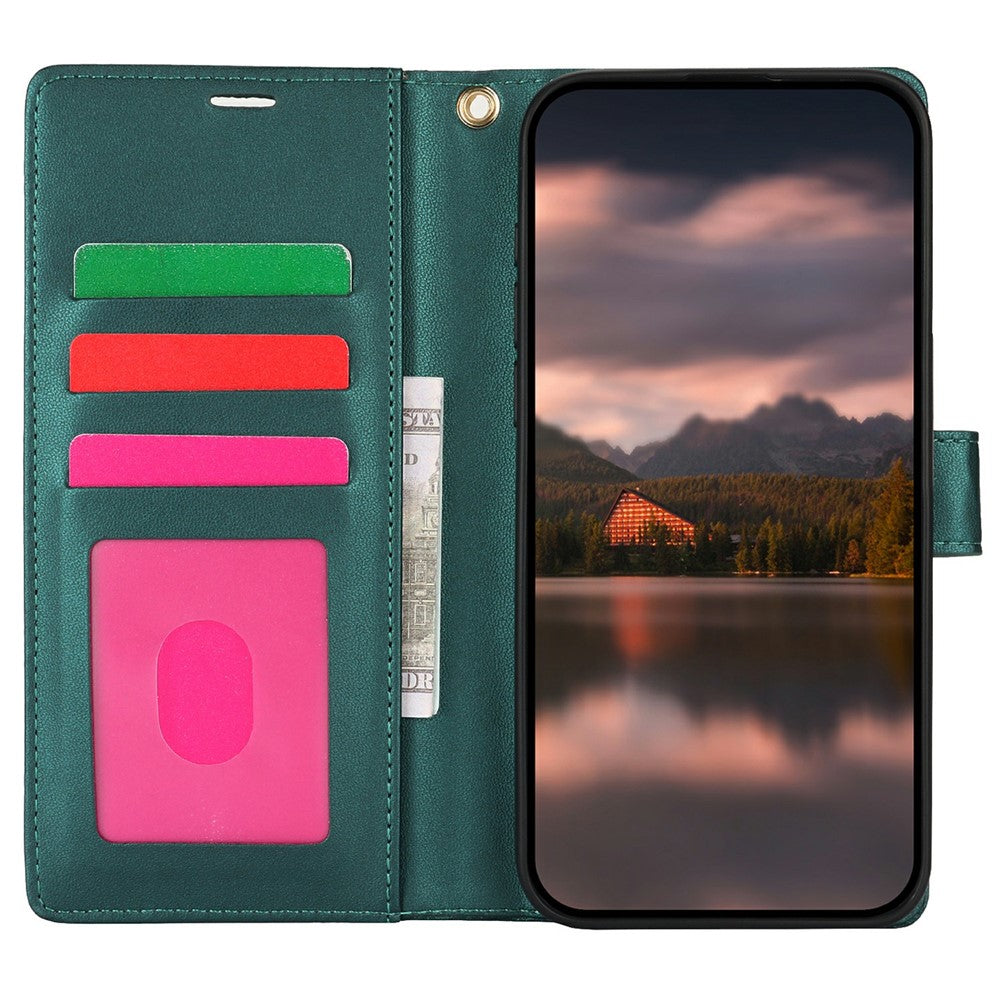 For iPhone 14 Pro Case with Hand Strap Flower Imprint Leather Wallet Phone Cover