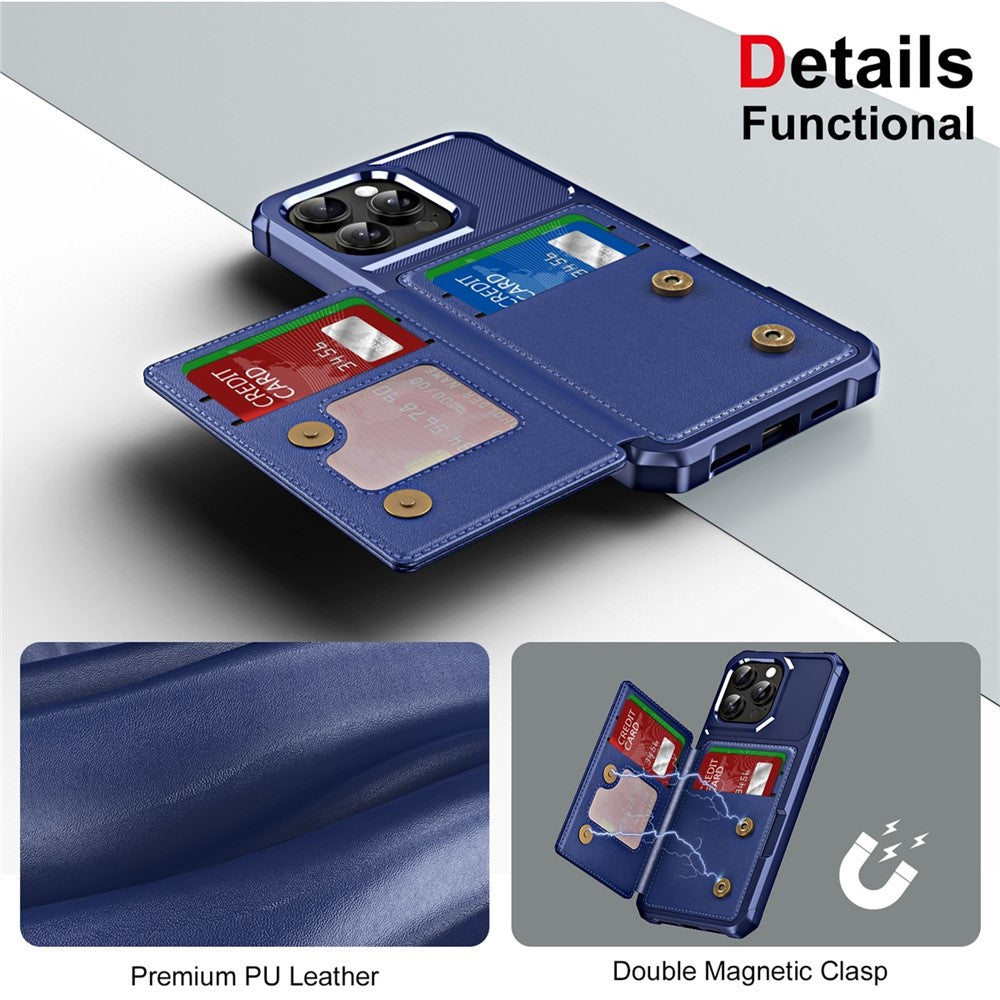 ENKAY For iPhone 14 Pro  Hat-Prince Wallet Card Slot Kickstand PU Leather +TPU Back Phone Cover with Camera Lens Film