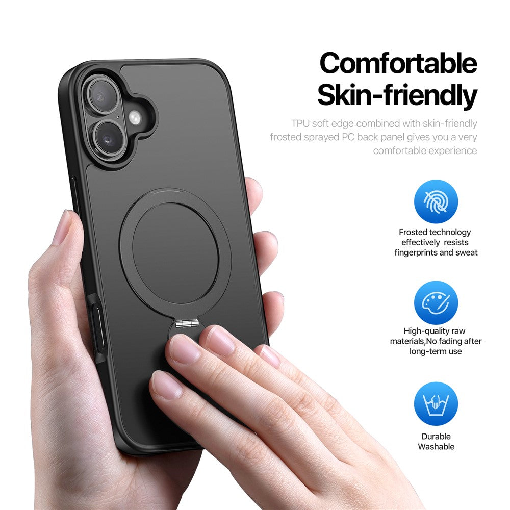 DUX DUCIS For iPhone 16 Case  Yind Series PC+TPU Phone Cover Compatible with MagSafe with Kickstand