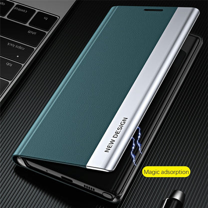 For Samsung Galaxy S25 Ultra Case Anti-Drop Leather Phone Cover with Stand