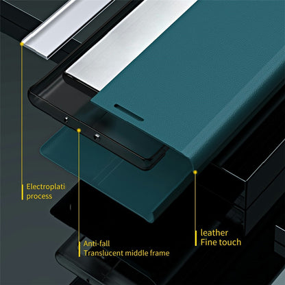 For Samsung Galaxy S25 Ultra Case Anti-Drop Leather Phone Cover with Stand