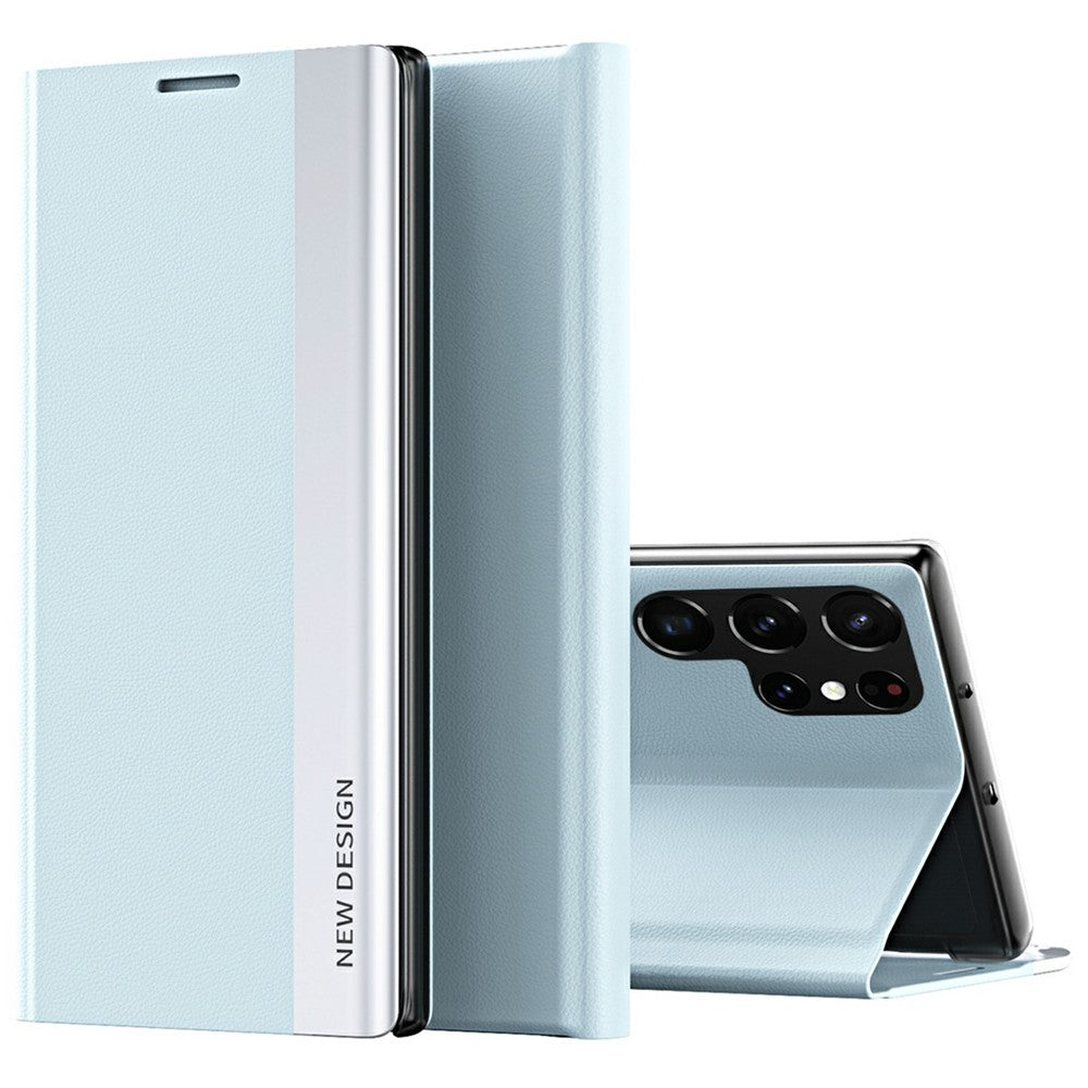 For Samsung Galaxy S25 Ultra Case Anti-Drop Leather Phone Cover with Stand
