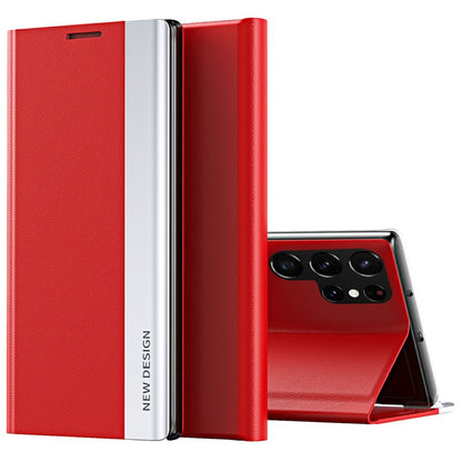 For Samsung Galaxy S25 Ultra Case Anti-Drop Leather Phone Cover with Stand