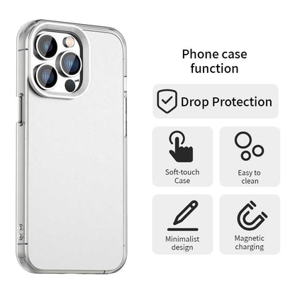 For iPhone 14 Pro Case PC+TPU+PET Matte Anti-Drop Phone Back Cover
